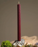 Vela Canelada Bordô - 25cm