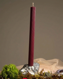 Vela Canelada Bordô - 25cm