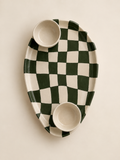 Petisqueira Oval Bistro Chess G - 35x22 cm