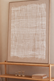Quadro Entrelaço Minimalista em Linho – 90 x 120 cm