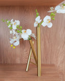 Vaso Axis Gold Metal - Coleção Halo - 31x19cm