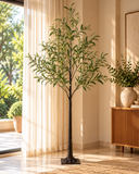 Árvore Decorativa Iluminada com 180 LEDs bivolt 1,8 m – árvore com LED de galhos e folhas verdes