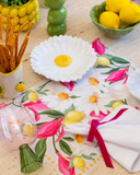 Bowl Decorativo de Margarida - Branco e Amarelo