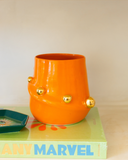 Vaso Sol com Ouro – Laranja