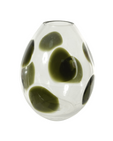Vaso Decorativo de Vidro – Transparente com Verde