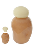 Vaso Latch de Vidro – Laranja com Tampa Bege