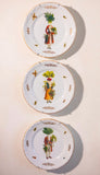 Prato Decorativo com Detalhes Dourados - Aspargos - 25cm