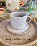 Xícara com Pires Redonda Café Terra Yang 110ml