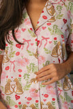 Pijama Conjunto de Short Estampa Wild in Love Collab Sophie Sleepwear