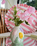 Vaso Jardim de Tulipas em Cerâmica