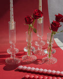 Kit com 2 vasos castiçal Lúmen em vidro