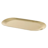 Bandeja Minimalista Ouro Inox Polido - 22x9cm