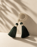 Porta-Guardanapo Pingente Tassel - Verde Escuro