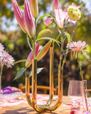 Vaso 4 Pontas de Metal - Dourado