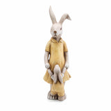 Coelho de Pascoa Decorativo Mãe com Filhote - 31cm