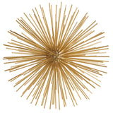 Ouriço Dourado em Metal - 20 cm