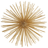 Ouriço Dourado em Metal - 26 cm