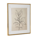 Porta Retrato em Metal Minimalista Dourado - 20x25cm