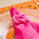 Argola guardanapo Cordão - Pink