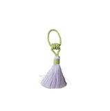 Porta-guardanapo cordão com tassel lilás e verde
